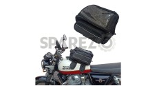 Royal Enfield Bike Universal Magnetic Tank Black Canvas Bag Pouch    